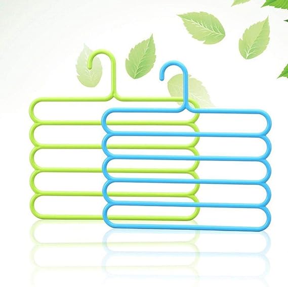 5-Layer Space Saving Clothes Hanger โ Multi-Purpose Organizer for Pants, Scarves & Towels