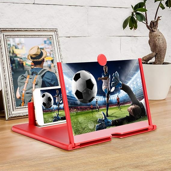 3D HD Mobile Screen Magnifier – Foldable Phone Stand for Eye Comfort & Big-Screen Viewing