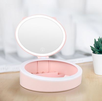Glow Up Box – LED Mirror with Hidden Storage