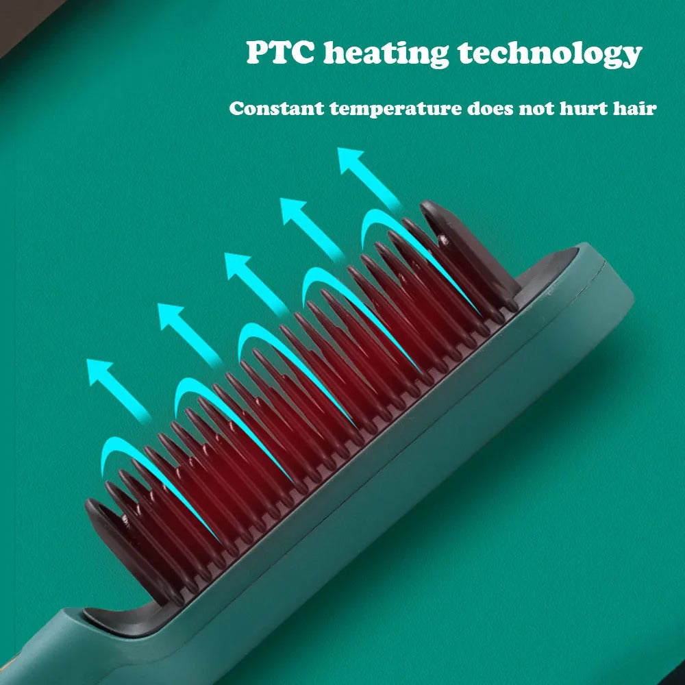 IonGlow™ – 2-in-1 Hot Comb & Styler
